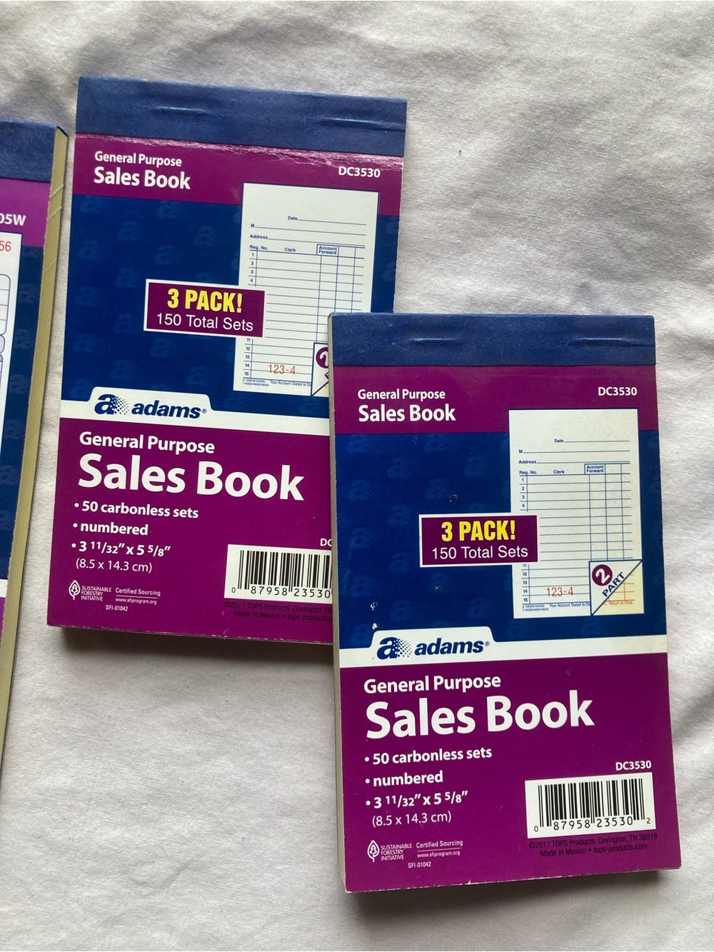 3 Receipt Booklets for Tracking In-Person Sales - Picture 3 of 5